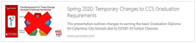 Temporary Graduation Requirements